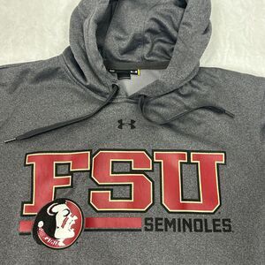 Florida State Seminoles Hoodie Womens Small Gray NCAA Football Pullover Fleece